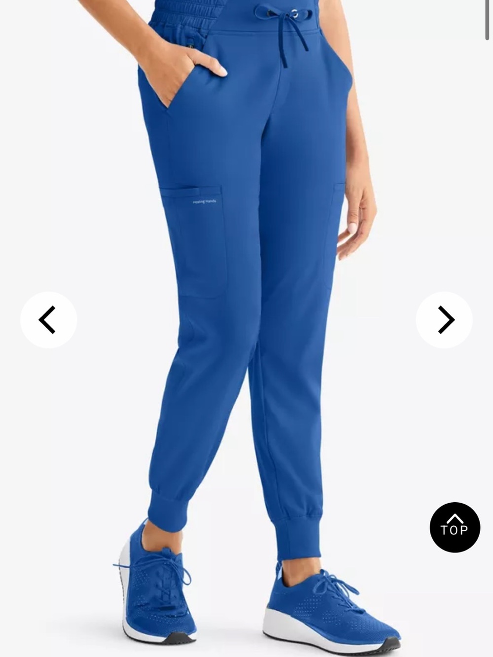 healing hands Royal Blue Drawstring Jogger Pants